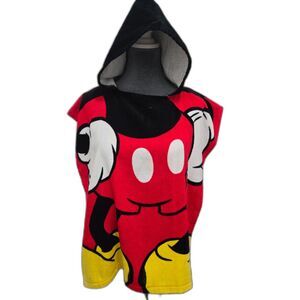 Disney Mickey Mouse Hooded Poncho Bath Beach Towel Youth